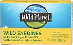 12-pack Wild Planet Wild Sardines in Extra Virgin Olive Oil With Lemon $19.60