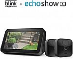 Amazon Blink Outdoor, 2 camera kit + Echo Show 5 $109 and more