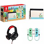 Nintendo Switch Console 32GB Animal Crossing Edition + Nyko Gaming Headset $270