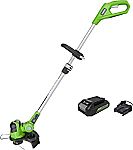 Greenworks 24V 12" String Trimmer w/ 2Ah USB Battery & Charger $74