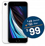 Boost mobile iPhone SE 2nd Gen with 1-mon unlimited $99