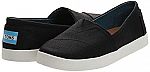 TOMS Women's Avalon Slip-On Sneakers (Black) $16.50