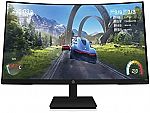 HP 32” Curved VA HA FHD 1ms 165hz Gaming Monitor(X32c) $191.99