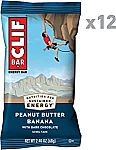12-Ct 2.4oz CLIF Bars (Peanut Butter Banana Dark Chocolate Energy Protein) $9