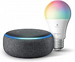 Amazon Echo Dot (3rd Gen) + Sengled Bluetooth Color bulb $18
