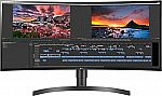 LG 34WN80C-B 34" Curved UltraWide WQHD Monitor $460 and more