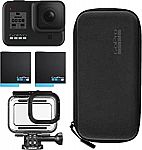 GoPro HERO8 Black Camera + 2 Battery + Housing + Case $250