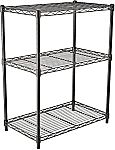 (Prime Deal) Amazon Basics 3-Shelf Adjustable Shelving Unit $27
