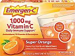 30-Ct Emergen-C 1000mg Vitamin C Powder Packets (Orange) $5