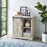 Prime Members: 32" Walker Edison Farmhouse Barn Door Accent Console $79.10