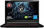 MSI GV15 15.6" 144Hz Gaming Laptop (i5-11400H GTX 1650 8GB 256GB SSD 11SC-633) $499.99