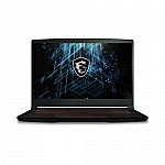 MSI GF63 Thin 15.6 144Hz Gaming Laptop (i5-11400H 8GB 256GB SSD RTX3050) $579.99