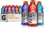12-Pk 20-oz Gatorade G2 Thirst Quencher Variety Pack (Lower Sugar) $11