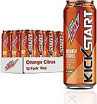 12-Pk 16-oz Mountain Dew Kickstart (Orange Citrus, Black Cherry) $11.40