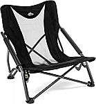 Cascade Mountain Tech Low-Profile Camping Chair with Carry Bag - Black $28 (orig. $55)