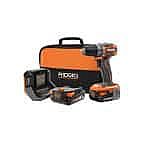 RIDGID 18V Brushless SubCompact Cordless 1/2 in. Drill Driver w/ 2X 2.0 Ah Battery $99 + Get Free Tool