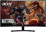 Acer Nitro ED323QU Pbmiippx 31.5" WQHD 1500R Curved Gaming Monitor $199.99