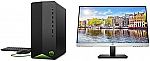 HP Pavilion Gaming Desktop (GTX 1650 i5-10400F 8GB 256GB) & 24mh FHD Monitor $750