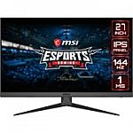 MSI 27” FHD IPS Gaming Monitor (OPTIX G272) $119