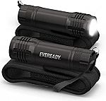 2-pack Eveready LED Tactical Flashlights S300 with Holsters $7 and more
