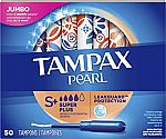 300-Ct Tampax Pearl Tampons with Plastic Applicator Super Plus $26