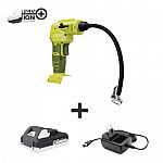 Sun Joe 24V-AJC-LTW-SJG-RM 24-Volt iON+ Cordless Portable Air Compressor Kit (refurbished) $14 and more