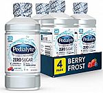 4-Pack of 1-Liter Pedialyte Electrolyte Water with Zero Sugar (Berry Frost) $6