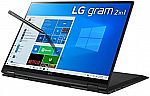 LG Gram Thin & Light 16” WQXGA 2-in-1 Convertible Laptop (i7-1165G7 16GB 2TB SSD 16T90P-K.AAB9U1) $1239.39