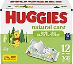 768-Ct Huggies Natural Care Sensitive Baby Diaper Wipes (2 for $27)