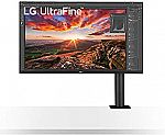 32" LG Class Ultrafine UHD IPS Monitor with ErgoStand $500