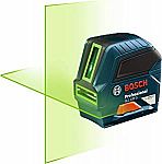 Bosch GLL100GX Outdoor Self Leveling Cross Line Laser Level $139