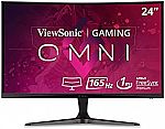 ViewSonic Omni VX2418C 24" 1080p 1ms 165Hz Curved Gaming Monitor $99.99