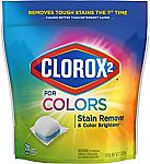 6-pack Clorox 2 for Colors Stain Remover and Color Brightener Packs, 20 Count $8.40
