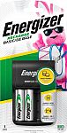 Energizer Recharge Basic NiMH AA/AAA Charger w/ 2-Ct AA Batteries $8