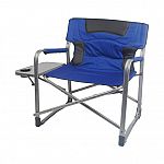 Ozark Trail XXL Folding Padded Director Chair w/ Side Table (Various Colors) $30