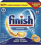 84-Ct Finish Gelpacs Dishwasher Detergent (Orange Scent) $8.80