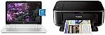HP Stream 11 Laptop (N4020, 4GB 64GB White) & Canon Pixma MG3620 Wireless All-in-One Color Inkjet Printer $200