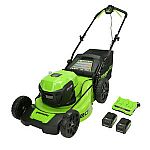 GreenWorks 48V 20" Deck Cordless Lawn Mower with 2x4Ah Battery and Charger $229 and more