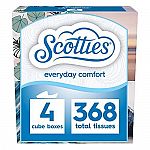 Scotties Everyday Comfort Facial Tissues, 92 Count (Pack of 4) $3.61