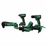 Metabo HPT  MultiVolt 4-Tool 18V Tool Combo Kit $199