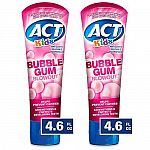 4.6-oz ACT Kids Anticavity Fluoride Toothpaste (Bubble Gum Blowout) (2 for $4.15) & More