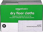 64-Ct Amazon Basics Dry Floor Cloths $8