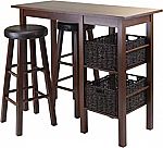 Winsome Alex 5-PC Set Snack Table, Walnut $68