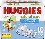 560-Count Huggies Natural Care Refreshing Baby Wipes $10