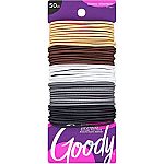 50-Count Goody Ouchless Elastic Hair Ties (Neutral) $2.79