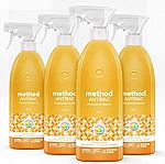 4 Pack Method Antibacterial All-Purpose Cleaner, Citron, 28 Ounce $9.80