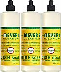 3-Pack 16-oz Mrs. Meyer's Liquid Dish Soap (Honeysuckle) $8.75 & More