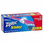66-Ct Hefty Slider Storage Bags (Gallon) $4.54, 42-Ct (Quart) $3.75