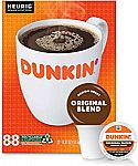 88 K-Cup Pods Dunkin' Original Blend Medium Roast Coffee $28.49