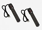 2-pk Amazon Basics 6-Outlet Power Strip - 2 Ft Cord $6.99